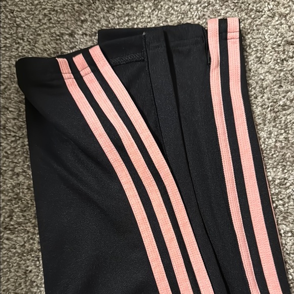 Adidas Womens Black and Pink Track Pants - Picture 3 of 4